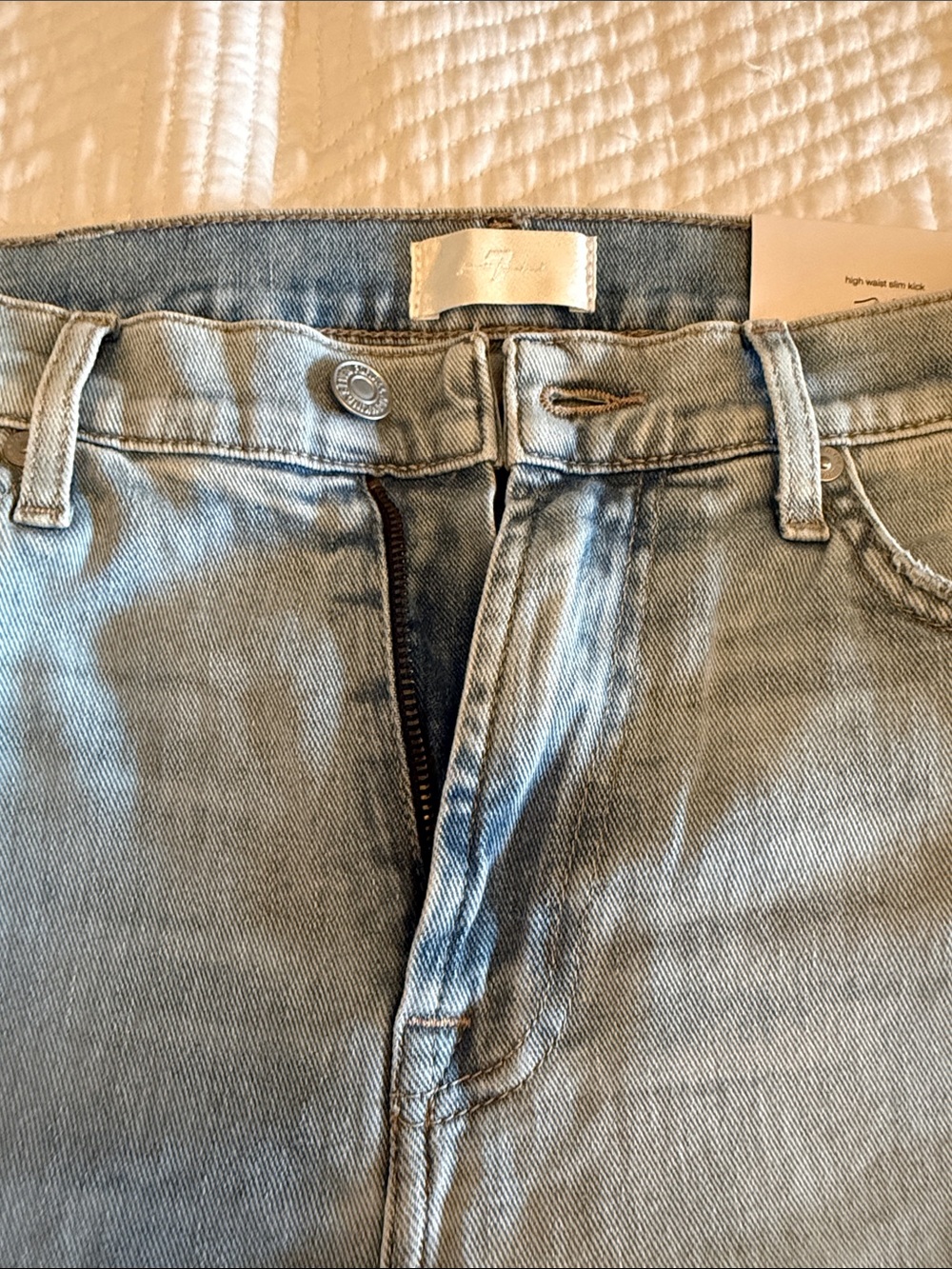 NWT- 7 For All Mankind High Waist Slim Kick Jean - Picture 3 of 8